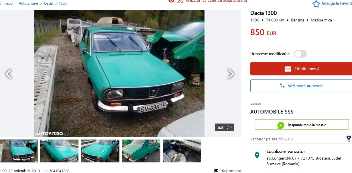 Dacia 1300 verde