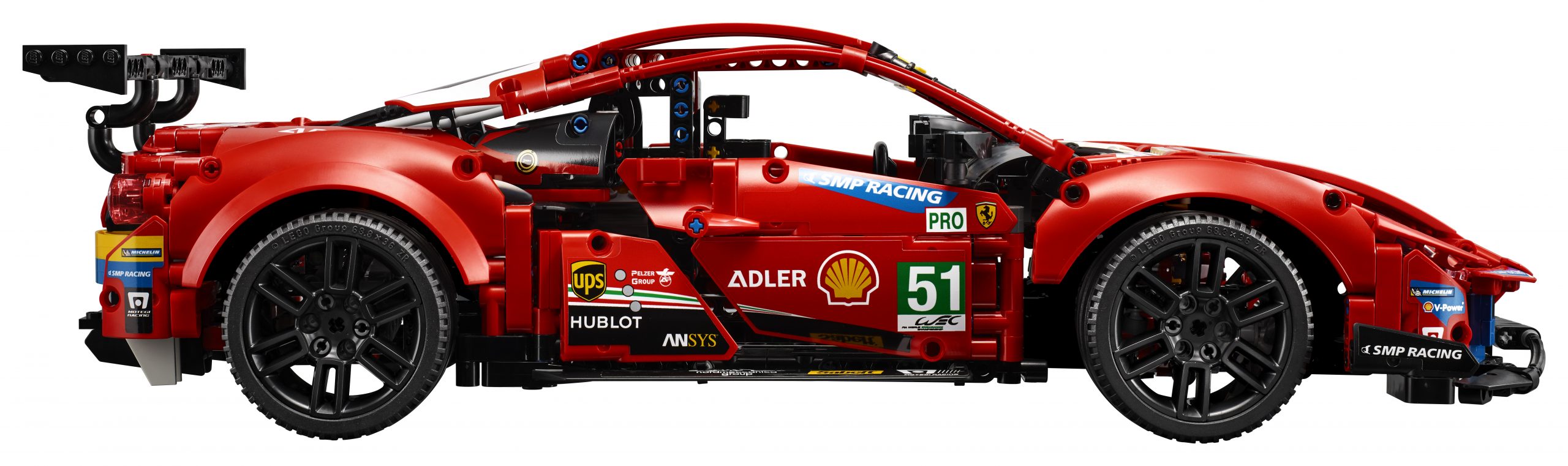 Cel mai recent model de la grila de start: LEGO Technic Ferrari 488 GTE “AF CORSE #51”