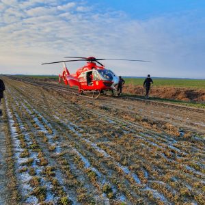 Accident bizar în Insula Mare a Brăilei. O autoutilitară s-a înfipt într-un mal de pământ - FOTO