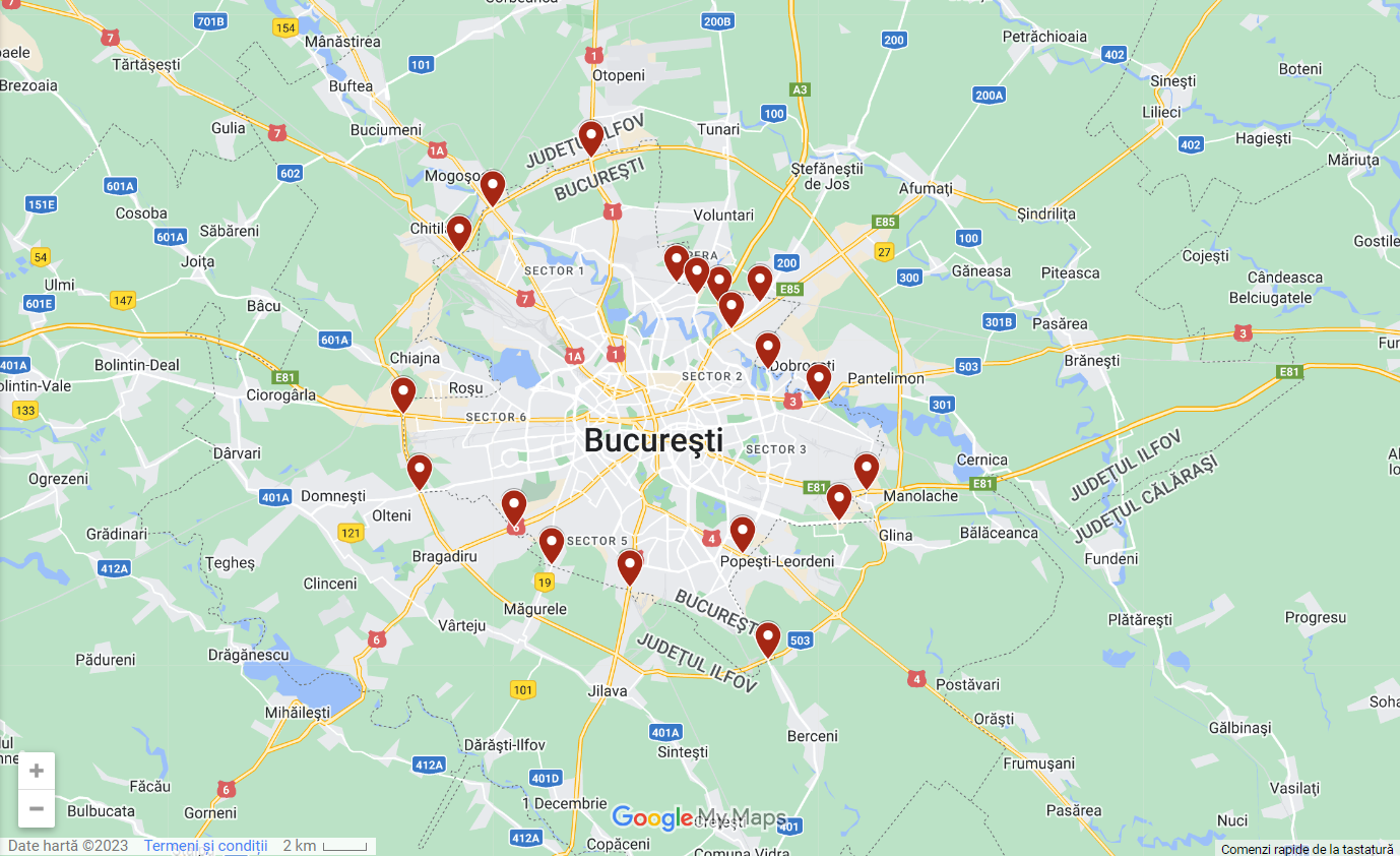 Claim Related pair În ce zone ale Bucureștiului au fost montate camere video inteligente