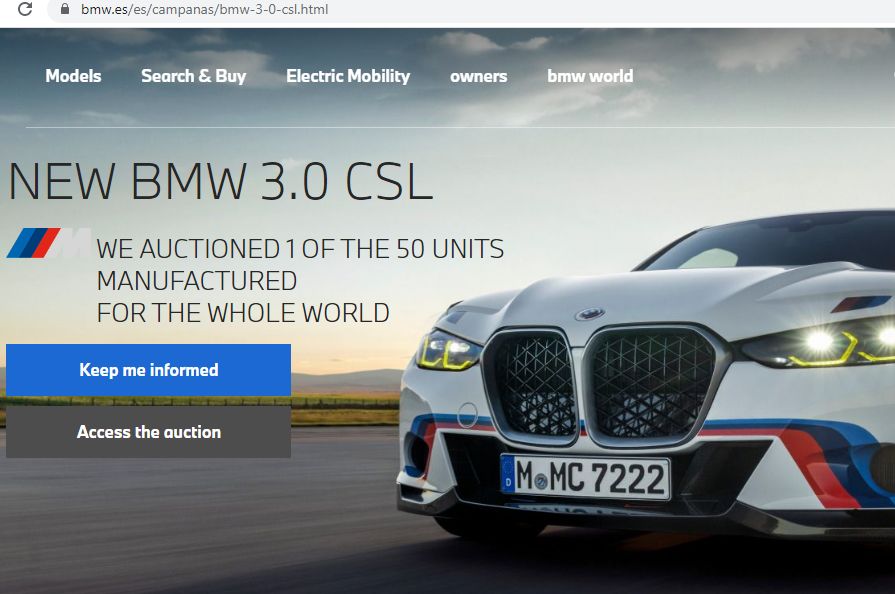 O ofertă de neratat: un exemplar BMW 3.0 CSL a fost scos la licitație. Dar prețul de pornire nu e pentru oricine