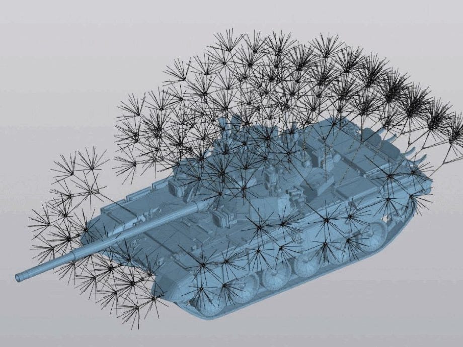 rusia a brevetat blindajul papadie pentru tancuri