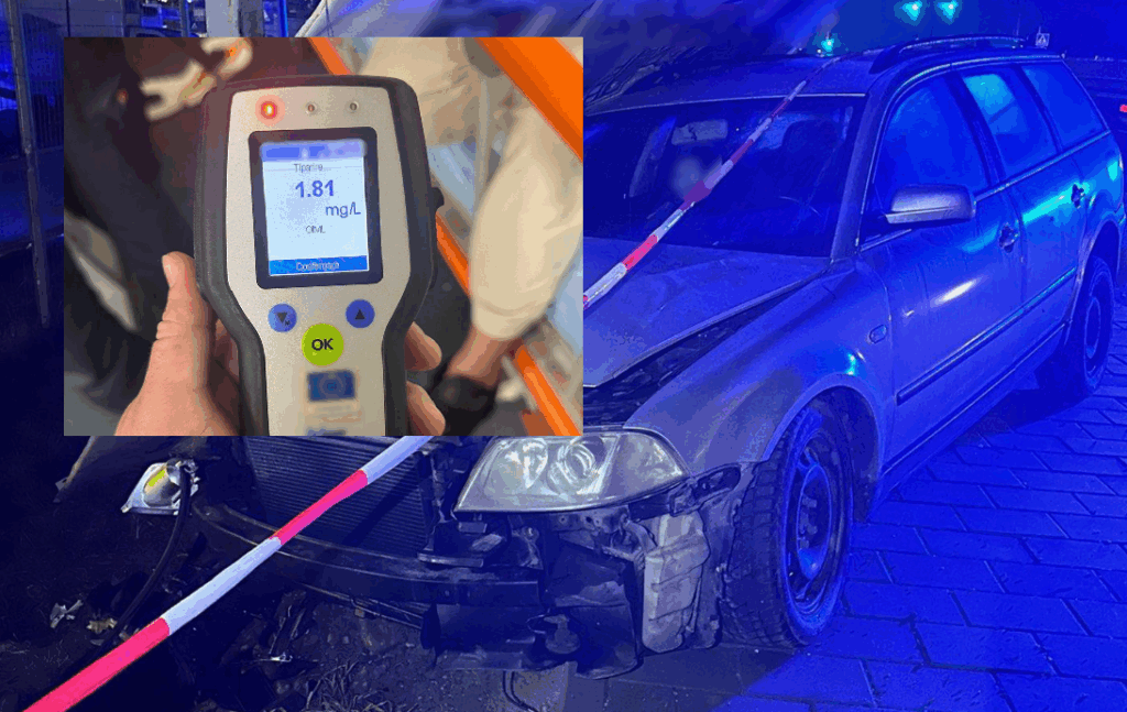 Accident grav în Florești: Șofer băut, rănit și reținut Accident grav în Florești: Șofer băut, rănit și reținut