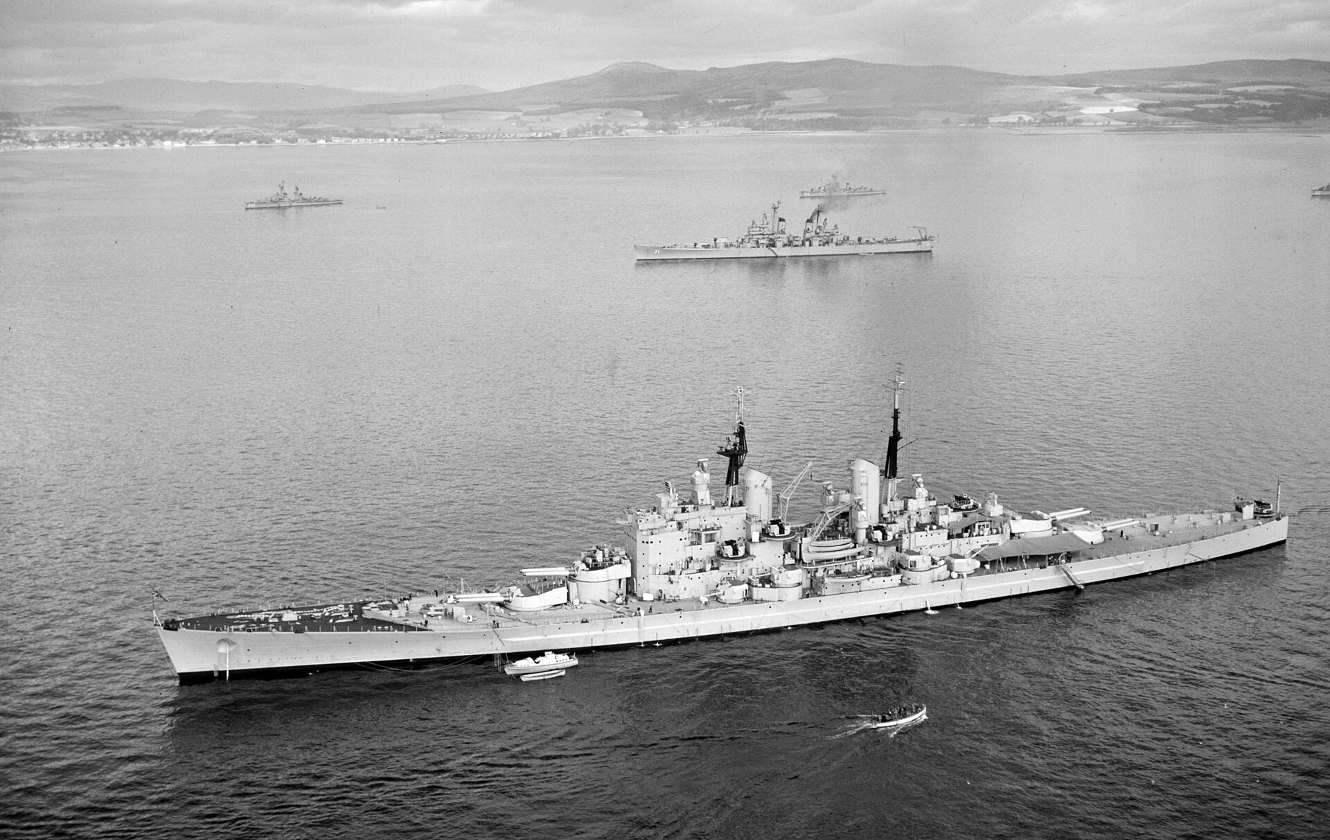 nava hms vanguard la un exercitiu nato