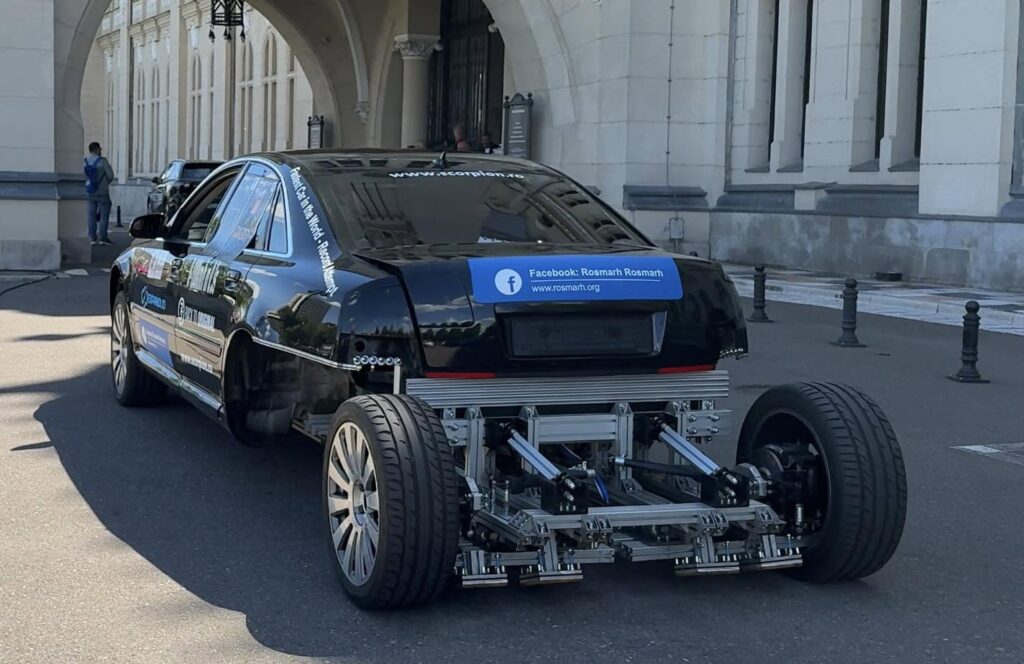 Primul prototip Rosmar H, pe baza căruia ar urma să fie dezvoltat viitorul vehicul care să accelereze la 300 km/h în doar o secundă, a fost prezentat în mai multe orașe din România (Sursa foto: Rosmarh Rosmarh / Facebook)