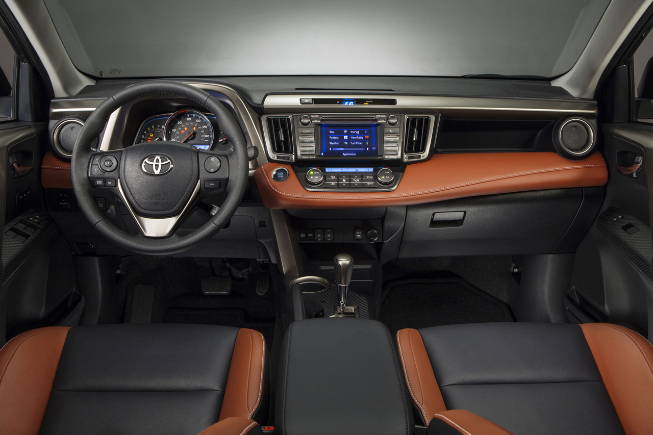 Toyota RAV4 2013 interior. Habitaclu.