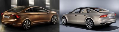 Volvo S60 Concept vs. Audi Sportback Concept