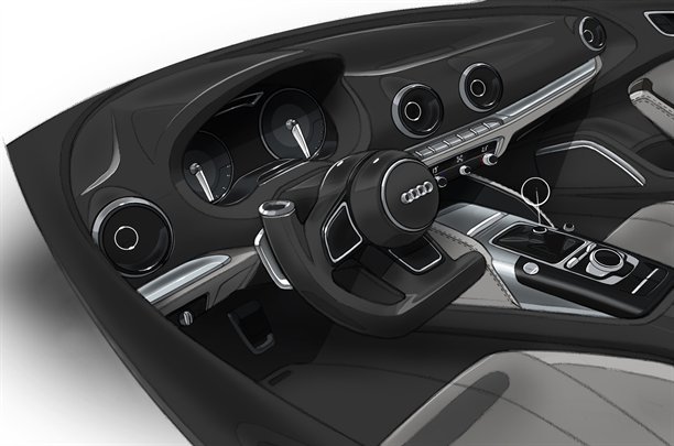Interiorul noului Audi A3 va miza pe simplitate, dar si pe un aspect mai sportiv