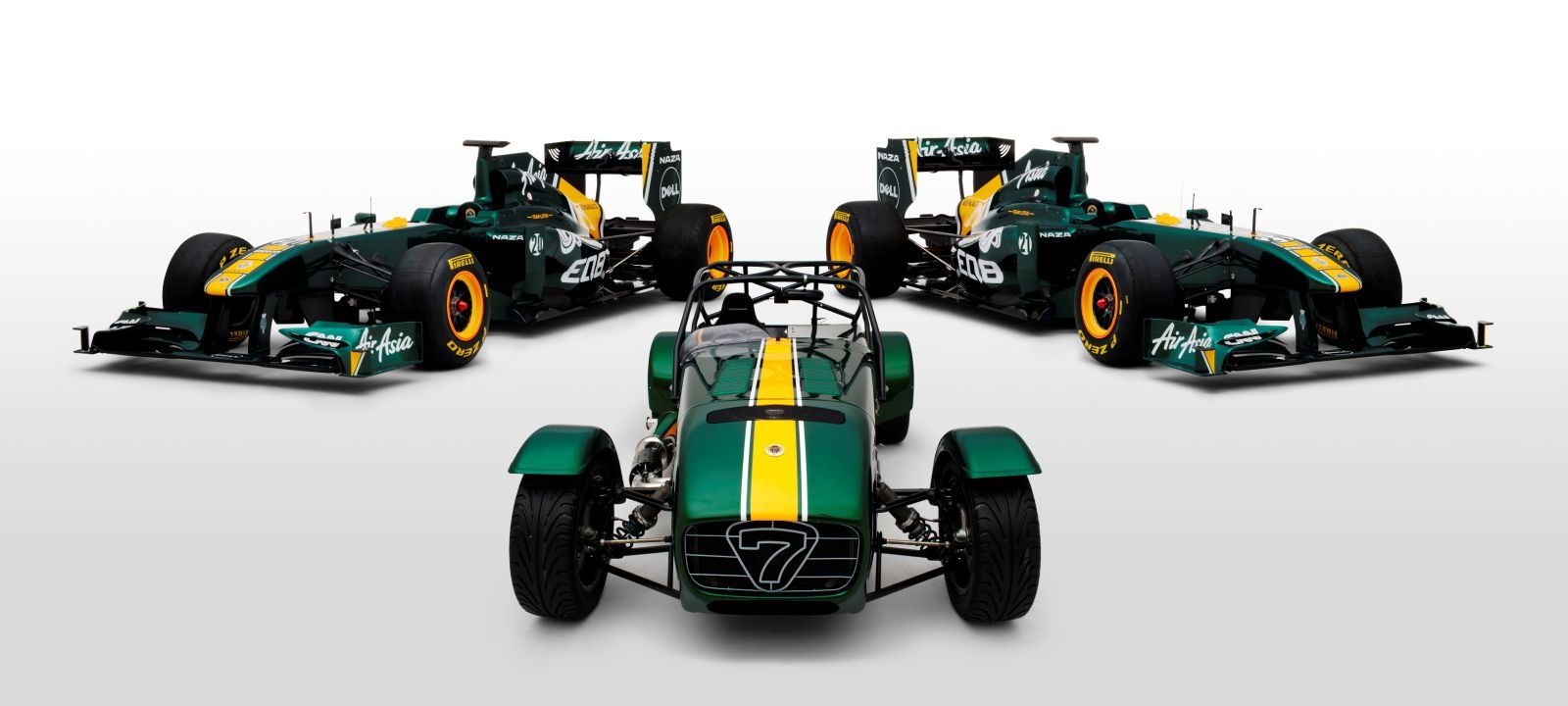 Caterham Seven Team Lotus Special Edition şi monopostul Team Lotus