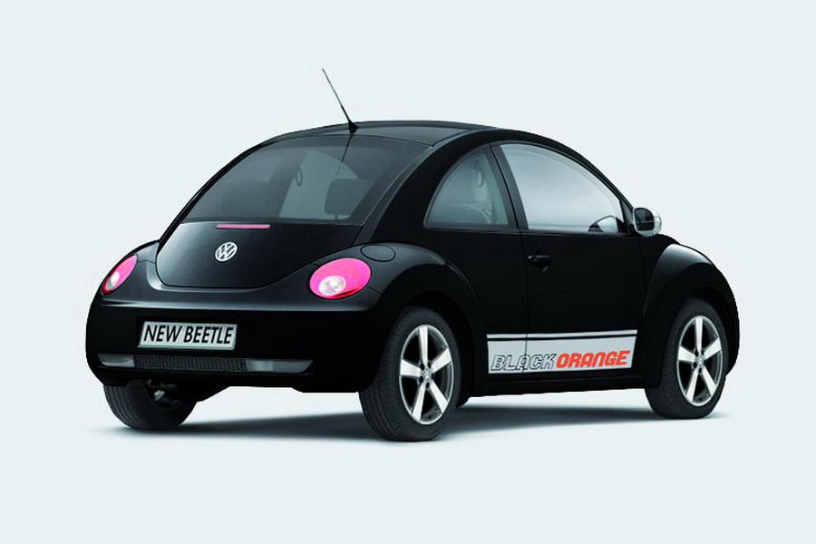 VW Beetle Black Orange