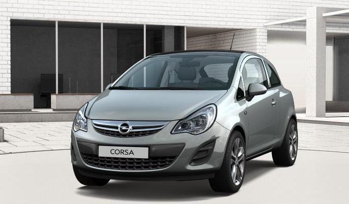 Partea frontala a lui Opel Corsa facelift 2012 arata mai agresiv
