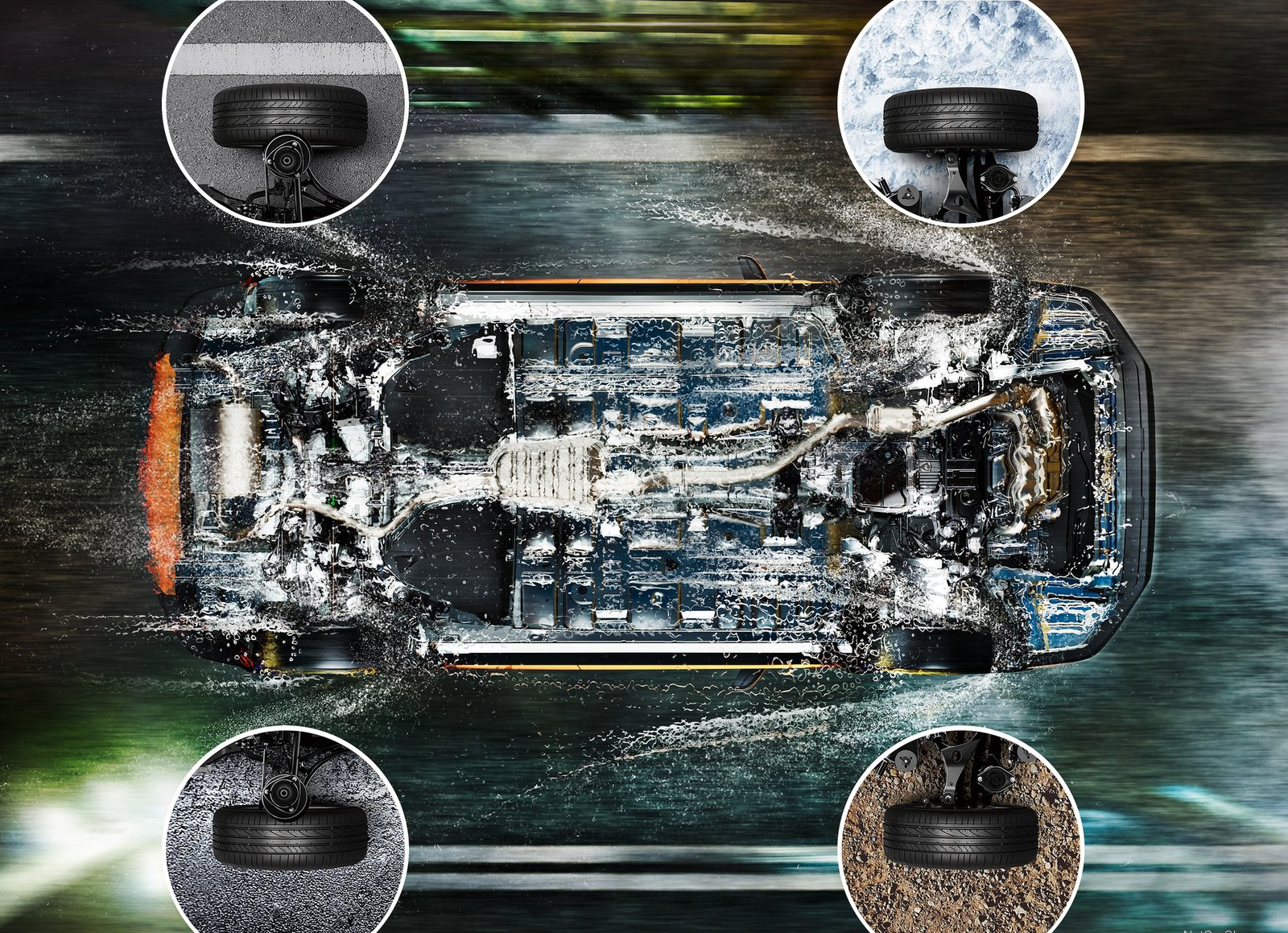 Sistemul Symmetrical All-Wheel-Drive face echipa cu Subaru Dynamic Chassis Control Concept
