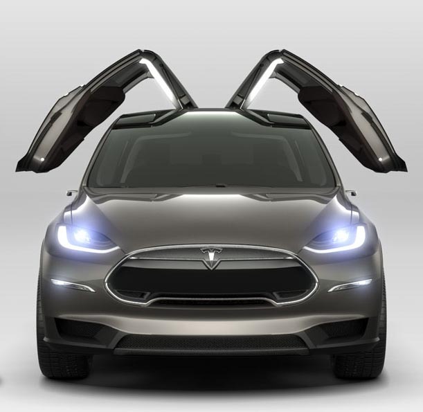 Tesla Model X adopta solutia Falcon Wings pentru usile din spate