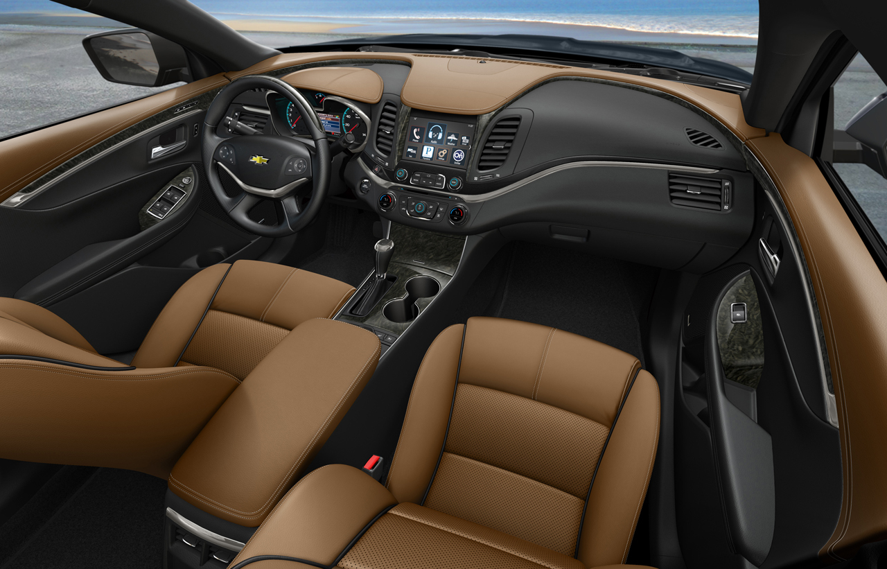Interiorul lui Chevrolet Impala este foarte spatios si nivelul de dotari foarte bogat