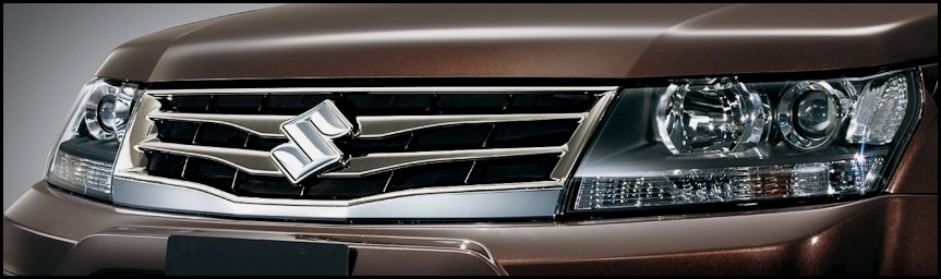 Noul facelift al lui Suzuki Grand Vitara se evidentiaza prin noua grila si farurile redesenate