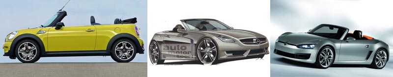 Bavarezii au Mini Cabrio si viitorul BMW Z2, Mercedes va lansa un SLA, iar Audi va folosi platforma lui VW Bluesport