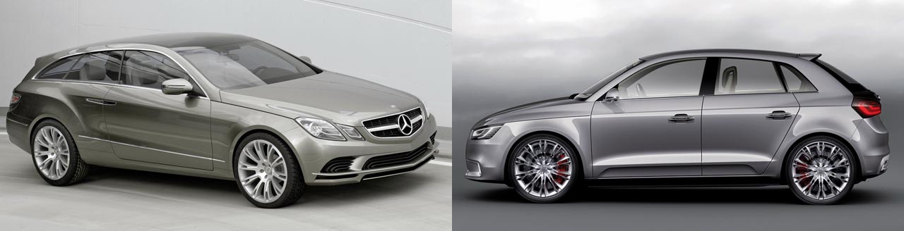Mercedes Concept Fascination vs. Audi A1 Sportback Concept