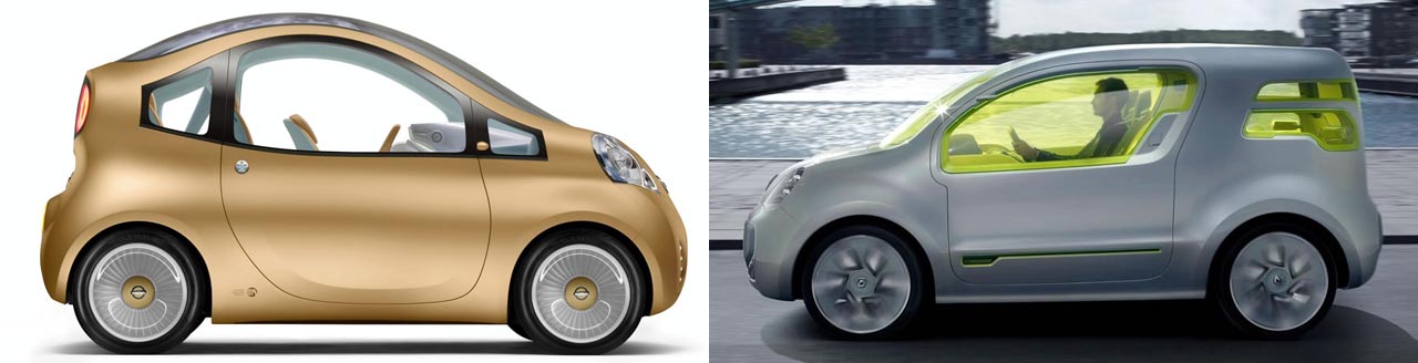 Nissan Nuvu Concept vs. Renault Z.E. Concept