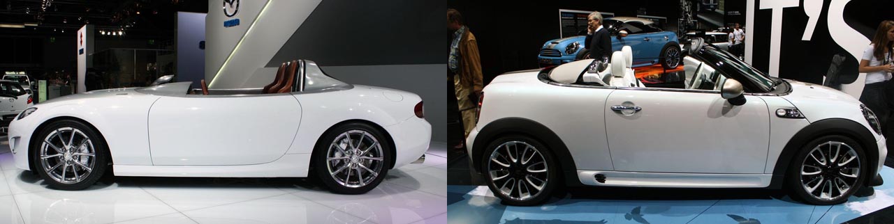 Mazda MX5 Superlight vs. Mini Roadster