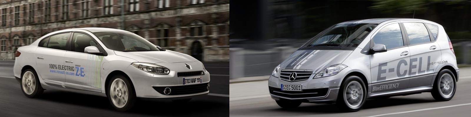 Renault Fluence Z.E. vs. Mercedes A-Class E-Cell