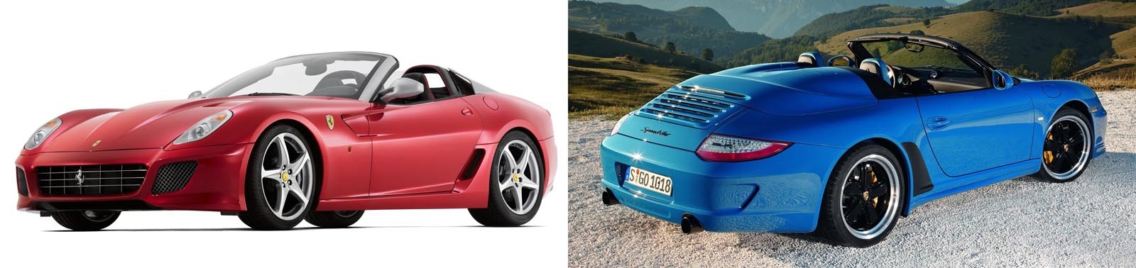 Ferrari 599 SA Aperta vs. Porsche 911 Speedster