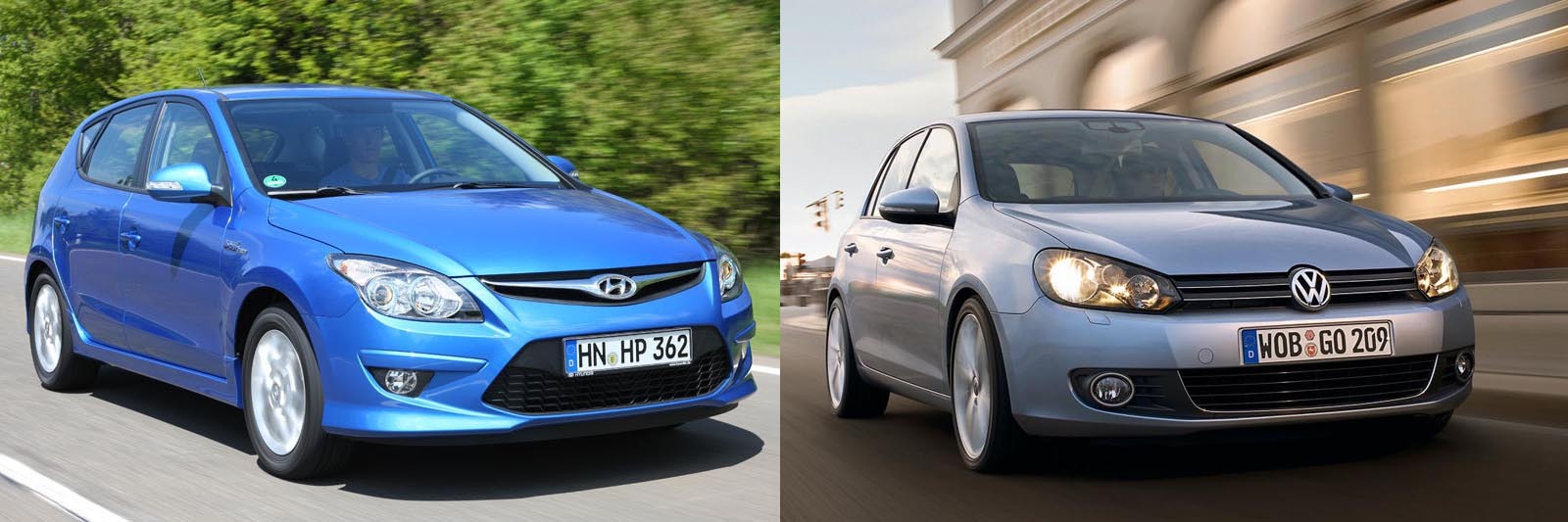 Hyundai i30 vs. Volkswagen Golf: 1 - 3. Modelul german are notorietate si mai multe atuuri