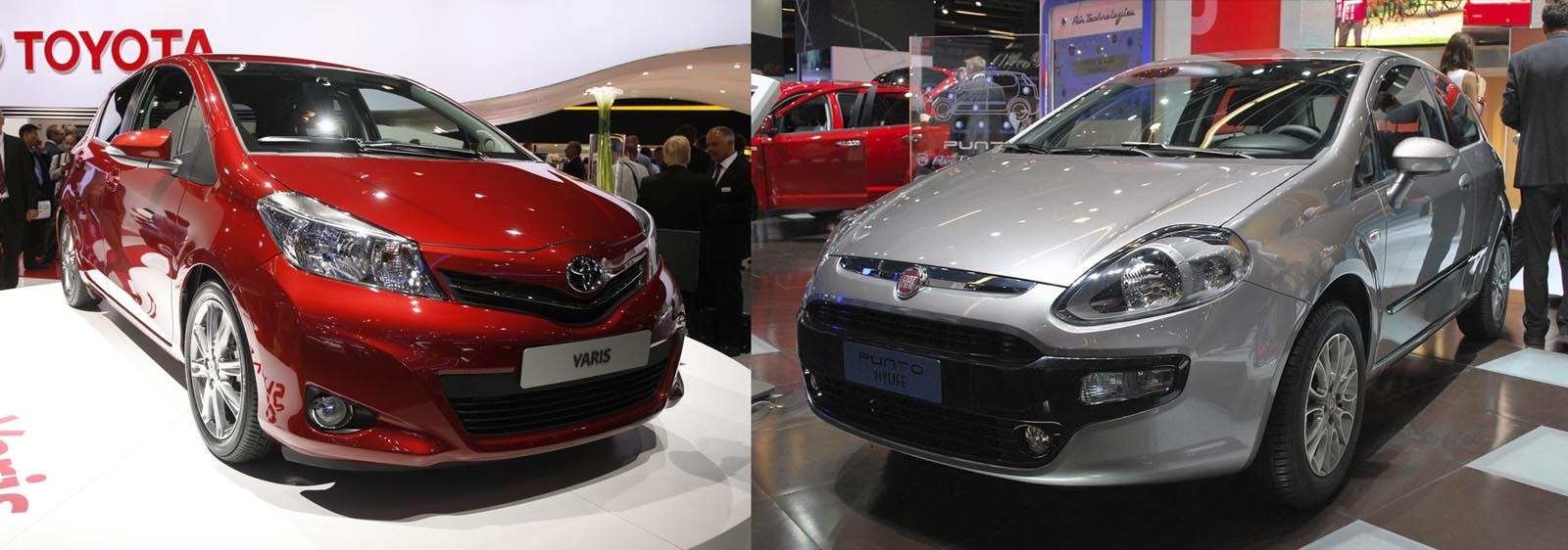 Toyota Yaris vs. Fiat Punto facelift