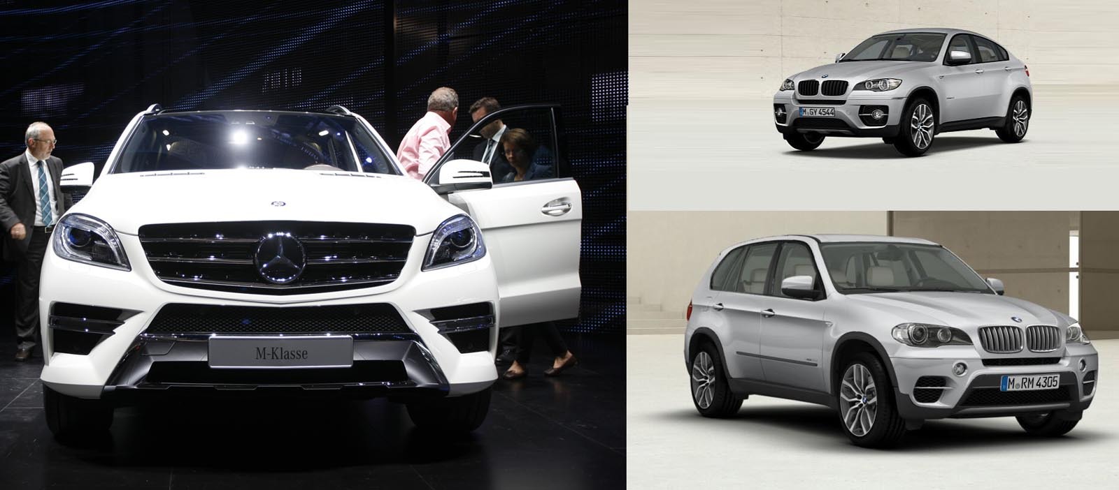 Mercedes-Benz ML vs. BMW X5/X6 facelift