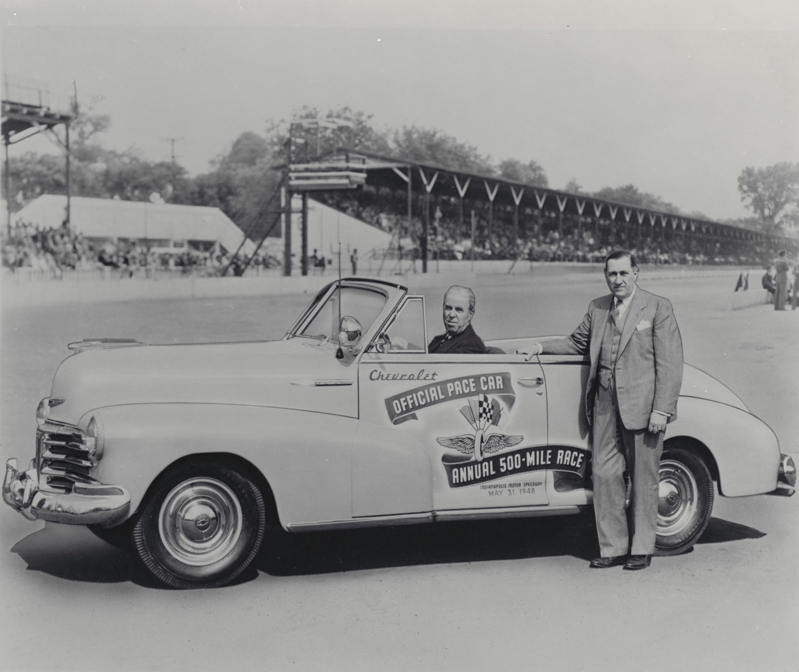 Prima masina Chevrolet pace-car la Indy 500 a fost un Fleetmaster Convertible, in 1948