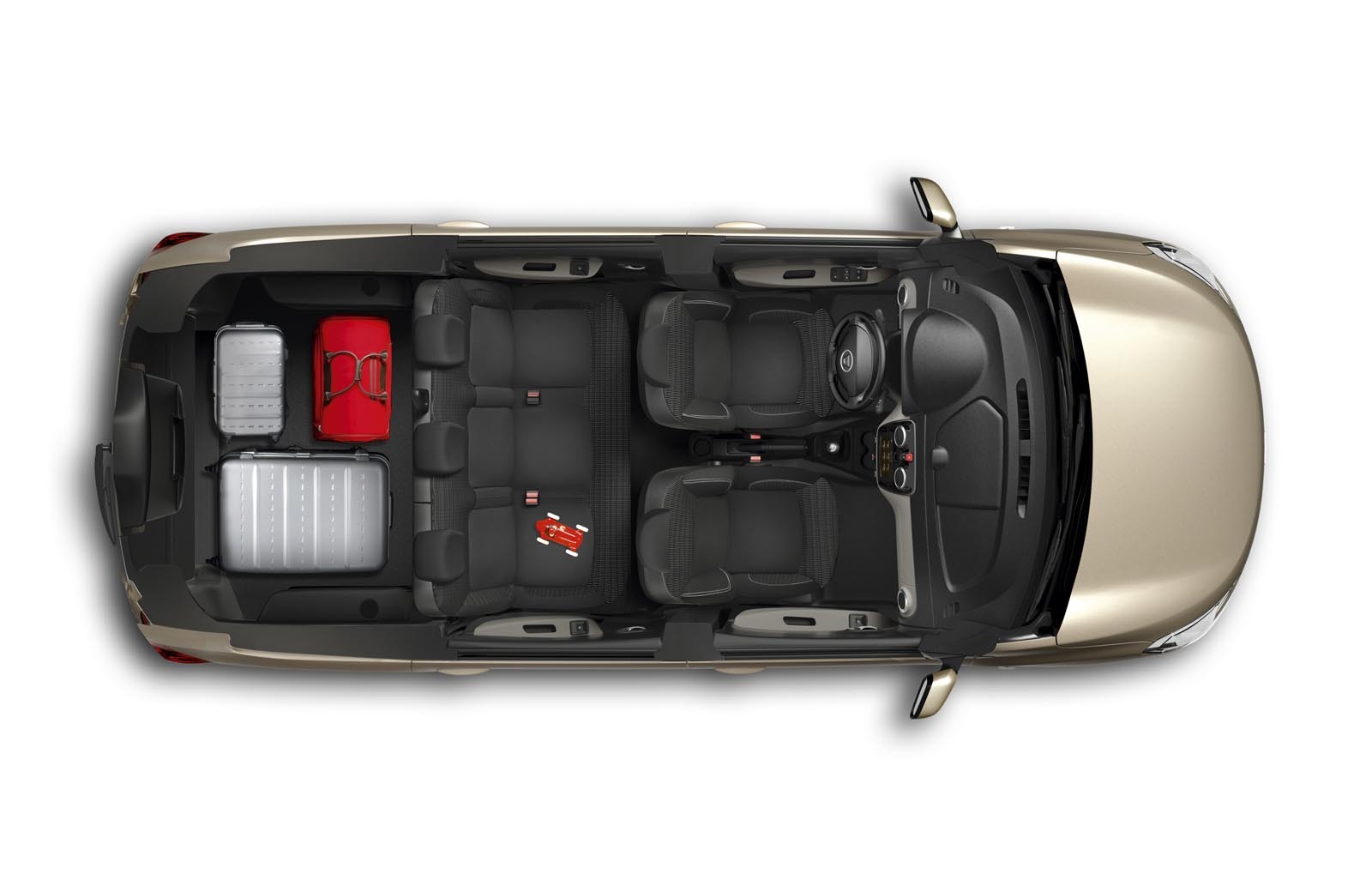 In configuratie cu 5 locuri, Dacia Lodgy are un portbagaj de peste 800 de litri