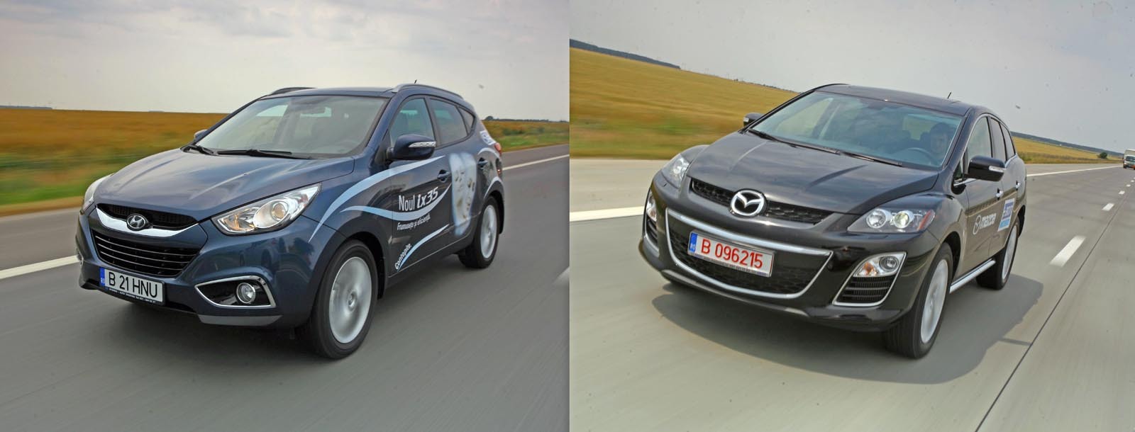 Mazda CX-7 justifica diferenta fata de Hyundai ix35 prin stilul mai elevat si comportamentul superior