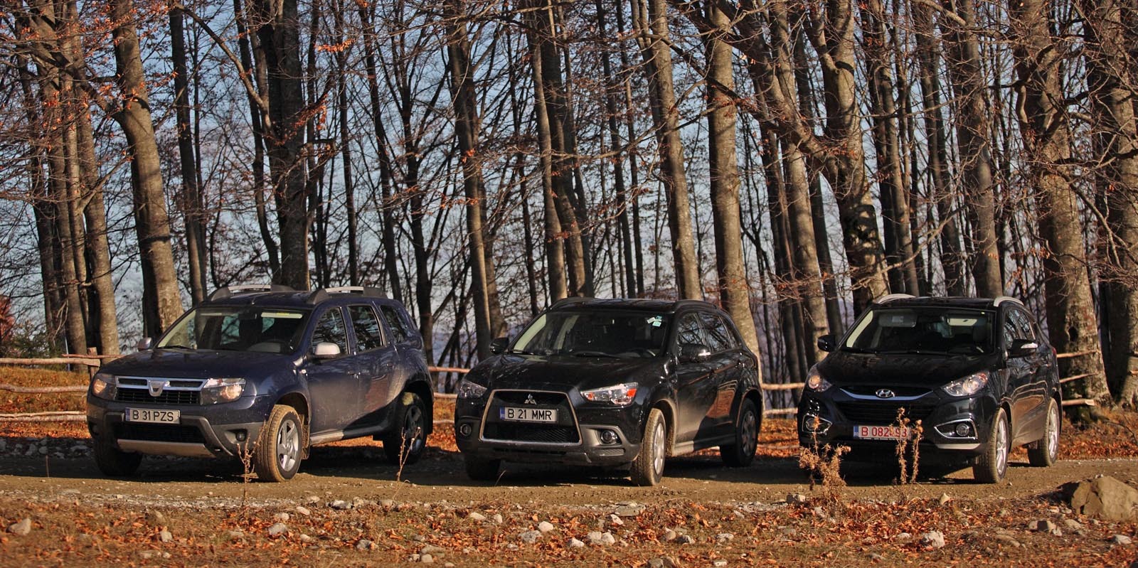 Trei dintre cele mai ieftine oferte de SUV-uri: Dacia Duster, Mitsubishi ASX, Hyundai ix35