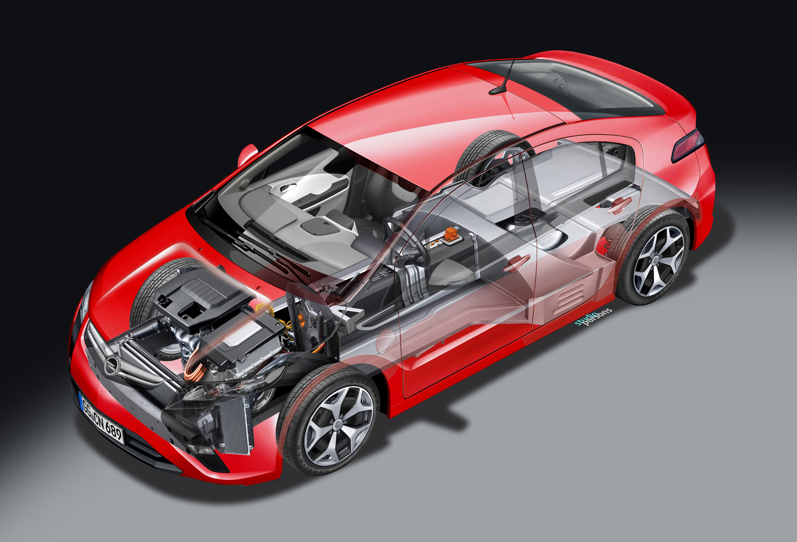 Opel Ampera se situeaza intre masinile hibrid normale si masinile strict electrice
