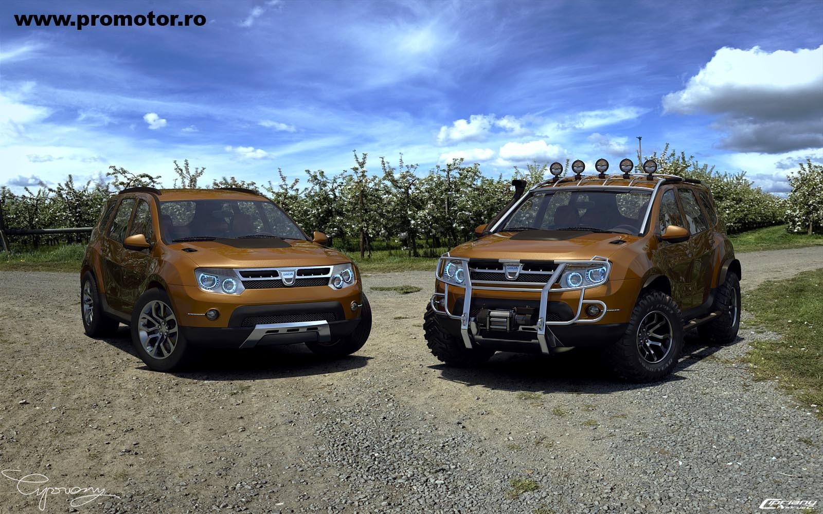 Ciprian Andrus are doua propuneri de tuning virtual pentru Dacia Duster