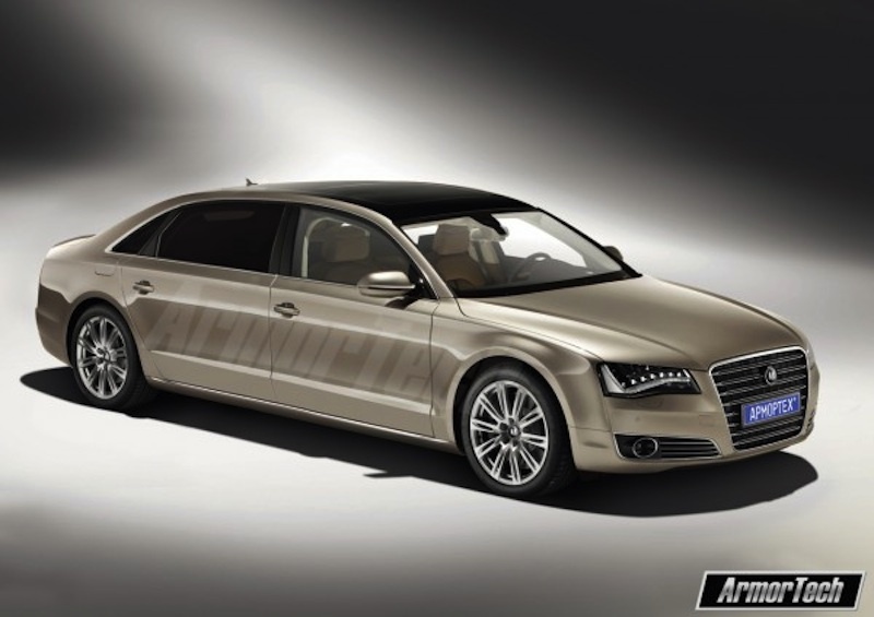 Prima versiune Audi A8 ArmorTech presupune marirea portierelor fata si spate