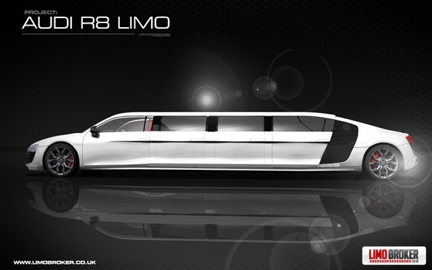 Audi R8 Limo va fi foarte lunga, dar nu stim deocamdata cati metri va masura