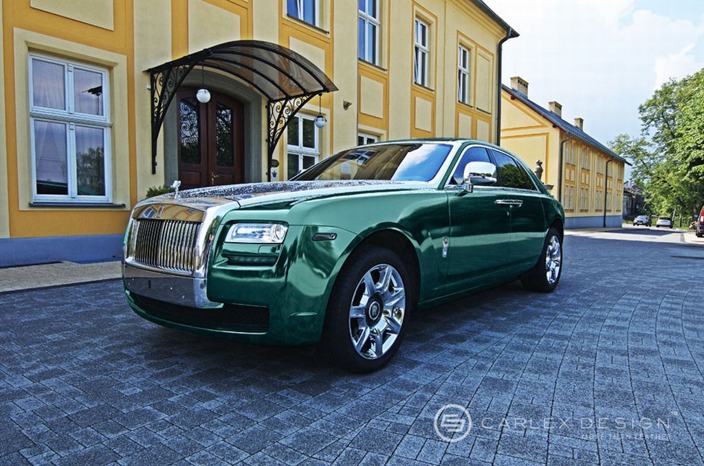 Vopsea speciala Deep Green pentru Rolls Royce Gost Save the Queen