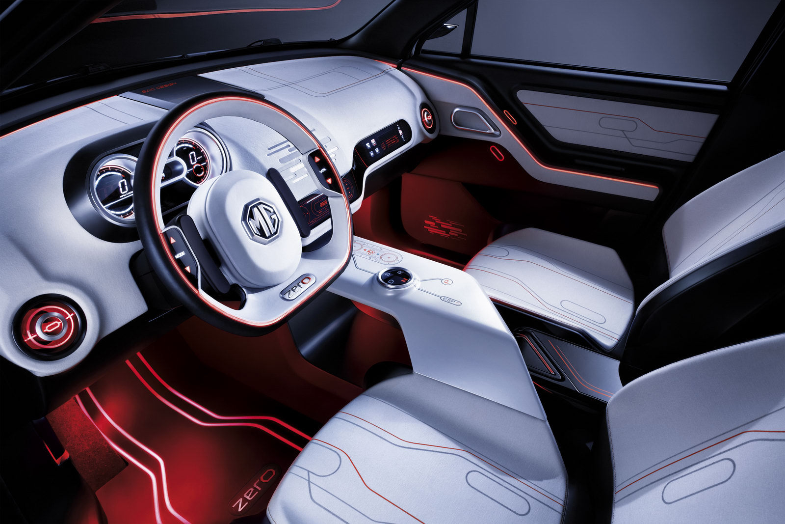 Interiorul lui MG Zero Concept arata futurist si beneficiaza de idei interesante