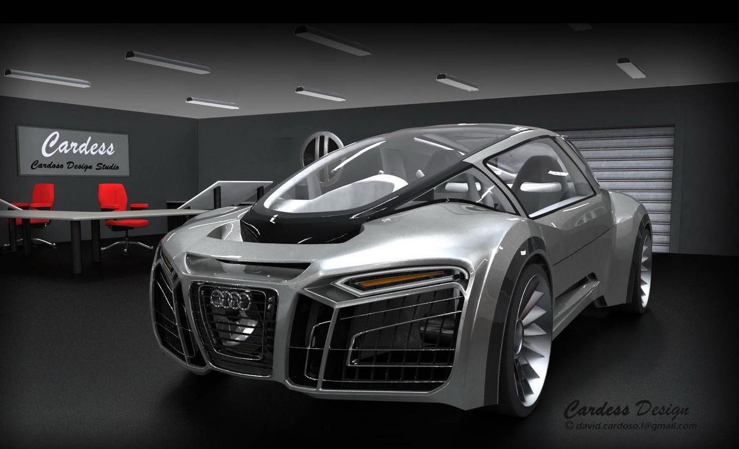 Audi Hydron, conceptul lui David Cardoso, este o masina amfibiu