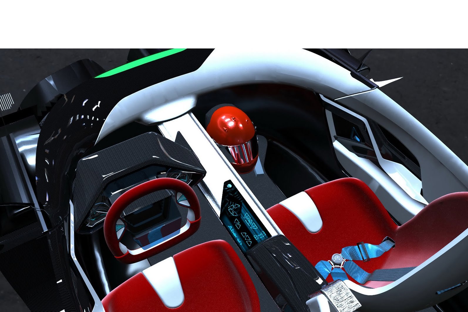 IED Abarth Scorp-Ion are un cockpit futurist, cu afisaj tridimensional