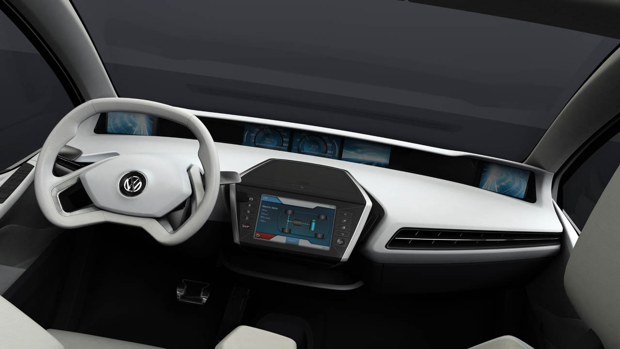Volkswagen Go Concept ofera un interior foarte spatios si cu o ergonomie foarte buna