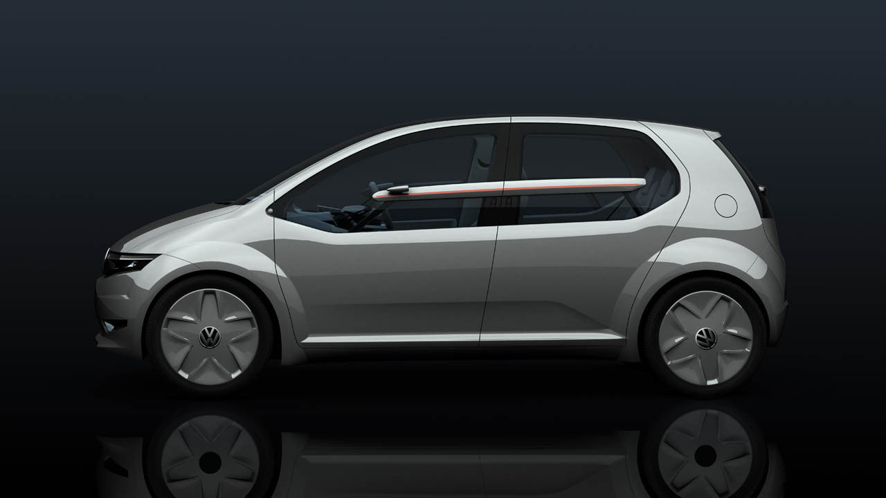 Volkswagen Go Concept are o suprafata vitrata laterala foarte generoasa