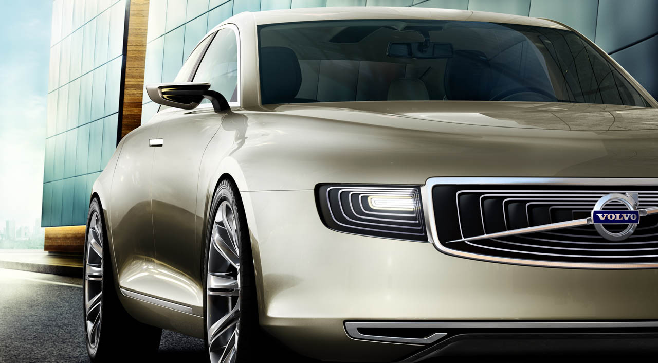 Partea frontala a lui Volvo Concept Universe mizeaza pe un stil simplificat si patratos