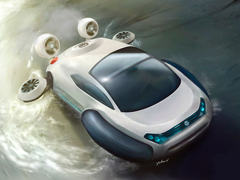 Volkswagen Aqua este un hovercraft al viitorului, alimentat cu hidrogen