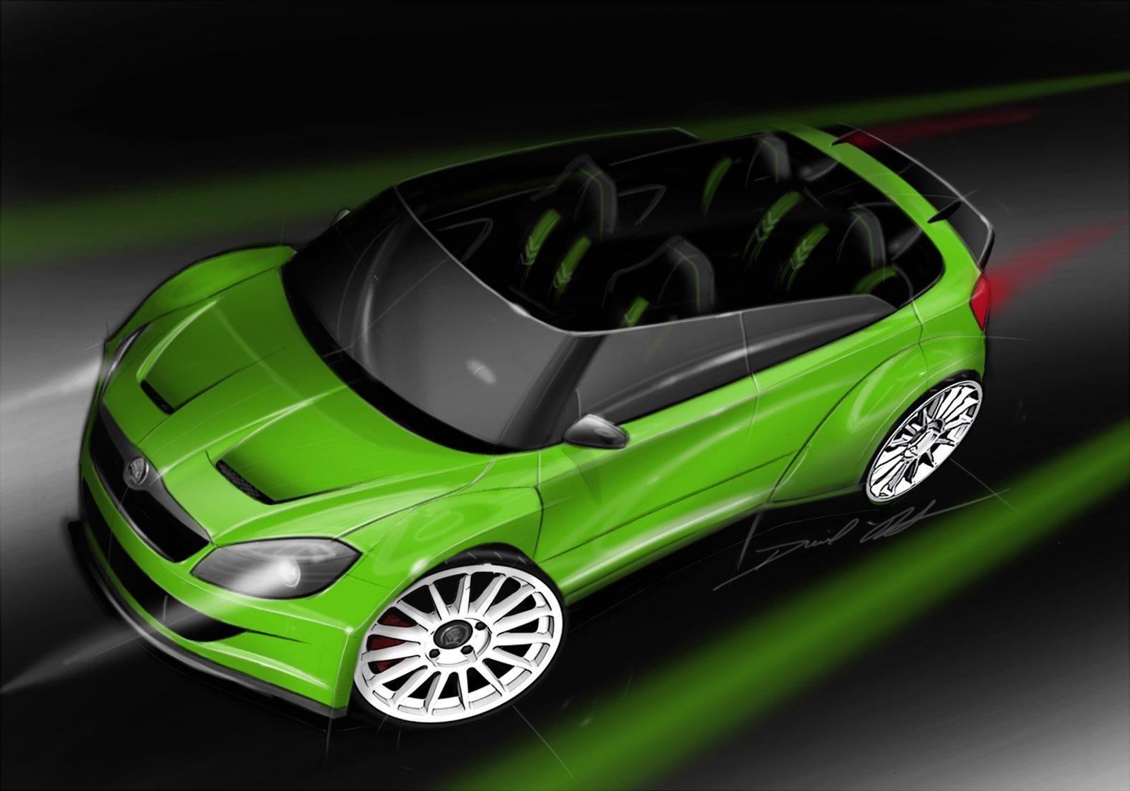 Skoda Fabia RS 2000 Design Concept a fost realizata special pentru Worthersee 2011