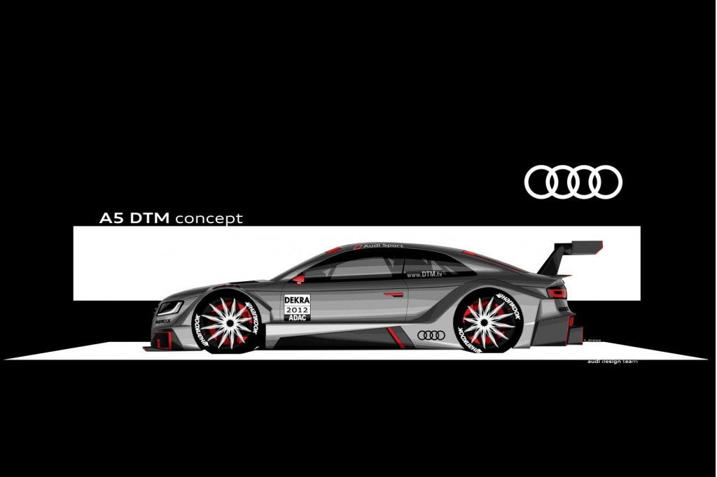 Audi A5 DTM este prefigurat deocamdata prin niste schite oficiale