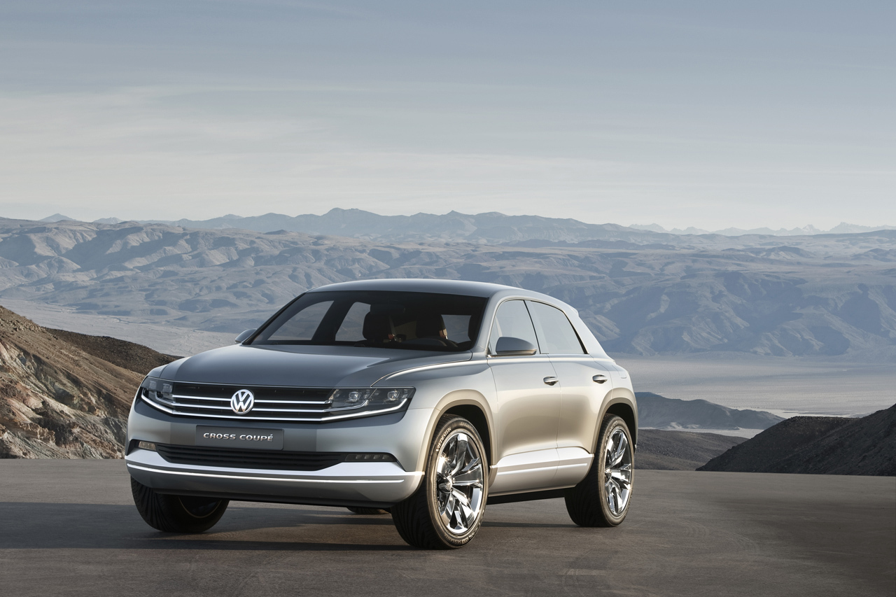 Partea frontala a lui VW Cross Coupe Concept beneficiaza de Volkswagen Visage