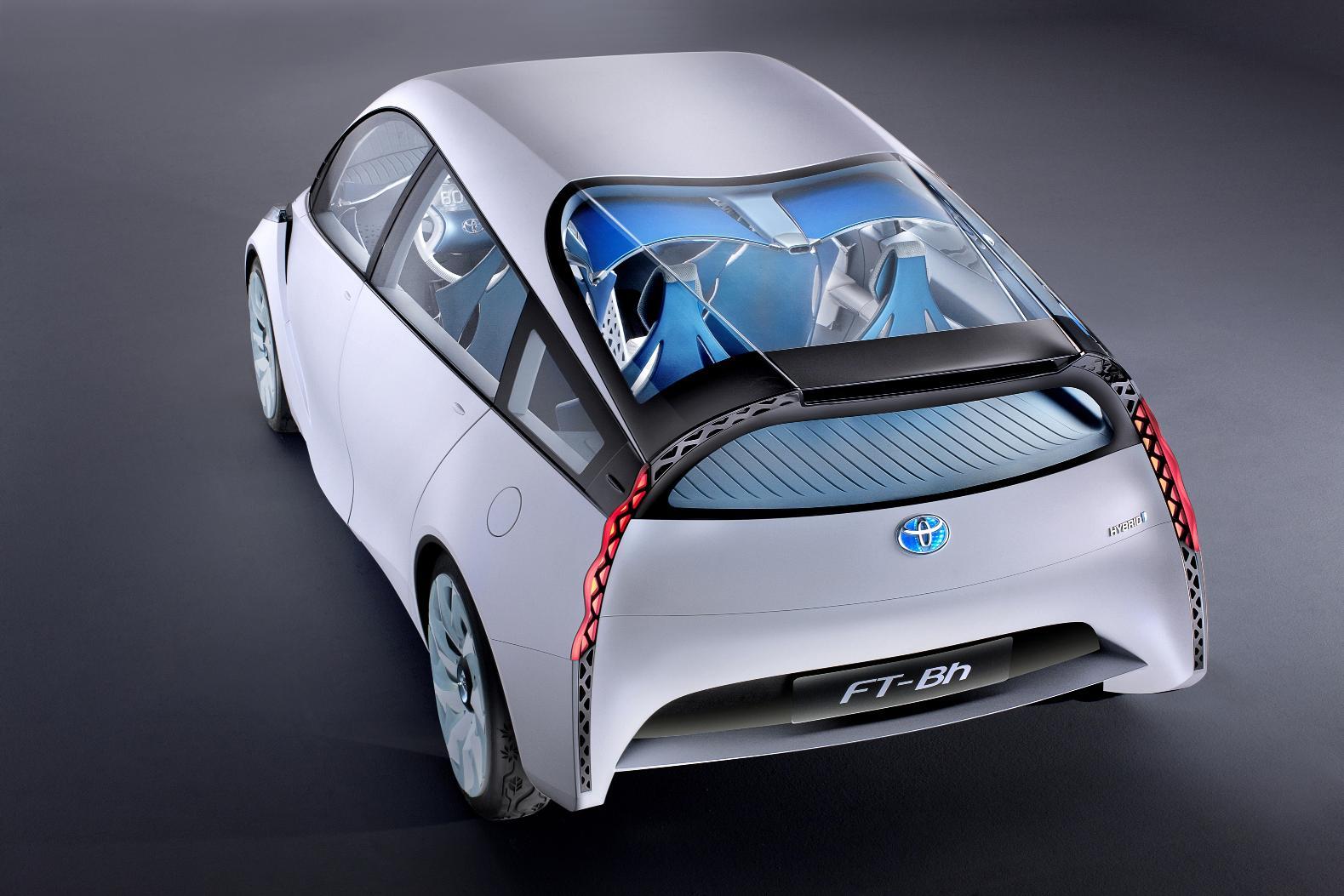 Toyota FT-Bh are o suprafata vitrata generoasa si un coeficient aerodinamic de numai 0,235