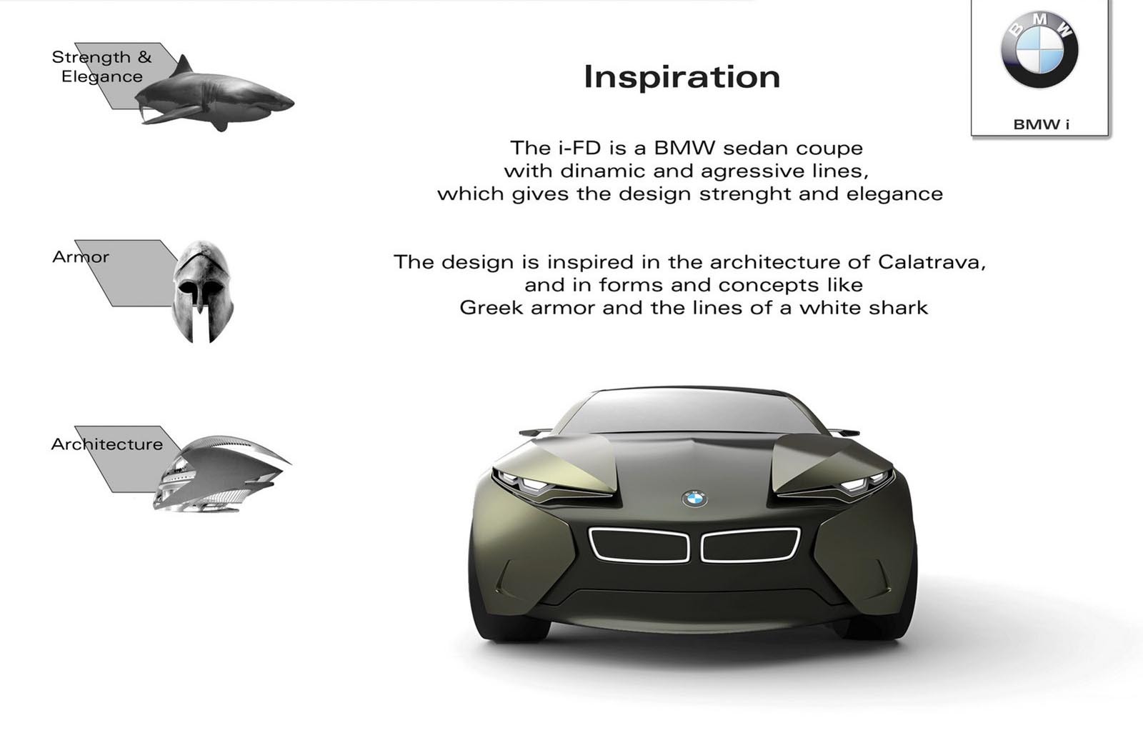 BMW i-FD are surse de inspiratie interesante